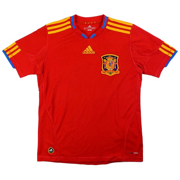 Heimtrikot Thailand Spanien Retro 2010 Rote Günstige Fußballtrikots